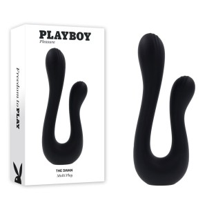 Playboy Pleasure The Swan - Dual Ended Vibrator - Black