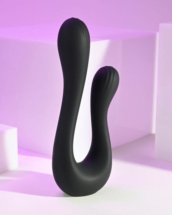 Playboy Pleasure The Swan - Dual Ended Vibrator - Black