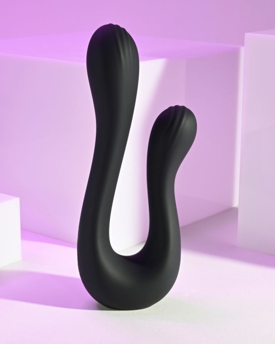 Playboy Pleasure The Swan - Dual Ended Vibrator - Black