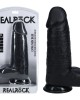 RealRock 10 Inch Extra Thick Dildo with Balls - Black