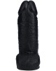 RealRock 10 Inch Extra Thick Dildo with Balls - Black