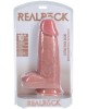 RealRock 10 Inch Extra Thick Dildo with Balls - Flesh