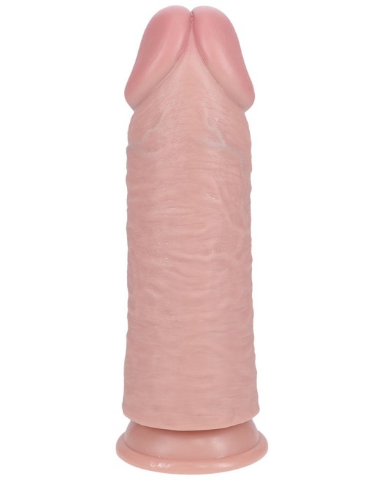 RealRck 10 Inch Extra Thick Dildo - Flesh