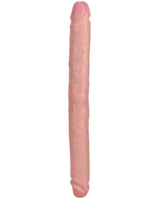 RealRock 14 Inch Slim Double Dildo - Flesh