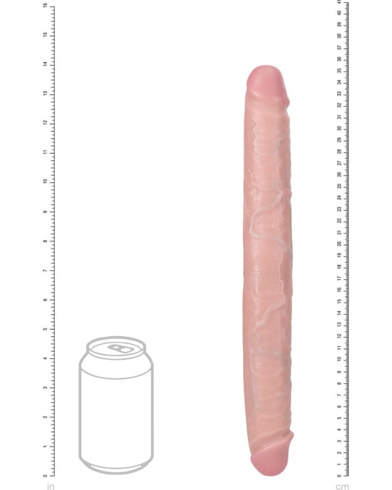 RealRock 14 Inch Thick Double Dildo - Flesh