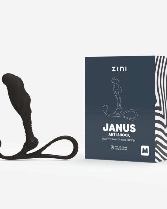 Zini Janus Anti Shock Prostate Massager - Medium - Black