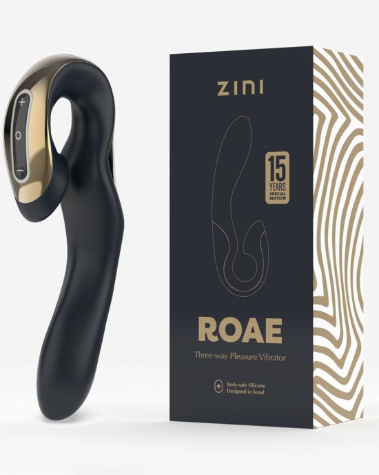 Zini Roae Special Edition Vibrator - Black/Gold