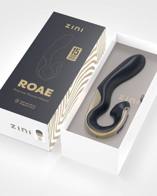 Zini Roae Special Edition Vibrator - Black/Gold