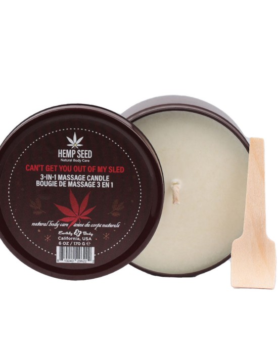 Hemp Seed 3-In-1 Massage Candle - Can't Get You Out Of My Sled - 170g