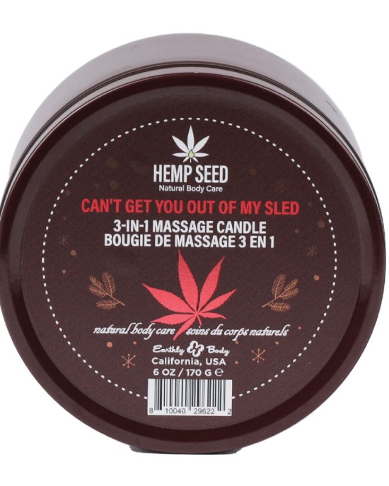 Hemp Seed 3-In-1 Massage Candle - Can't Get You Out Of My Sled - 170g