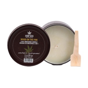 Hemp Seed 3-In-1 Massage Candle - Wood On The Fire - 170g