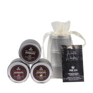 Hemp Seed Winter Wonders Mini Massage Candle Trio - 3 Pack