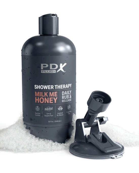 PDX Plus Shower Therapy - Milk Me Honey Vagina Stroker - Tan