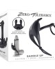 Zero Tolerance Saddle Up - Vibrating Cock & Ball Rings - Black