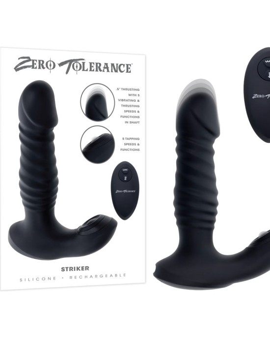 Zero Tolerance Striker - Thrusting Anal Vibrator with Wireless Remote Control