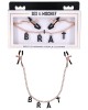 Sex & Mischief Brat Charmed Nipple Clamps - Rose Gold