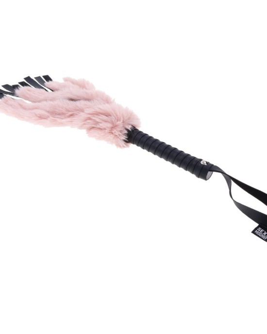 Sex & Mischief Brat Pink Faux Fur Flogger