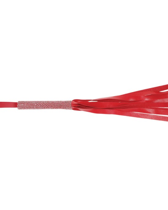 Sex & Mischief Amor Sparkle Flogger - Red