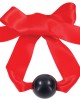 Sex & Mischief Amor Satin Ball Gag - Red