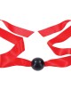 Sex & Mischief Amor Satin Ball Gag - Red