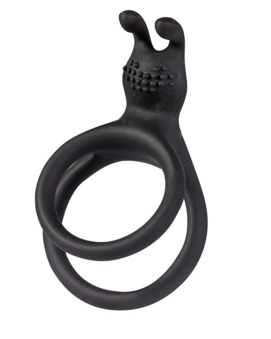 Maia Atlas Cock & Balls Ring - Black