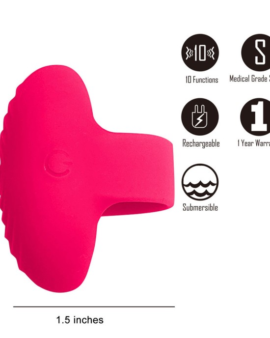 Maia Ruby Finger Stimulator - Pink