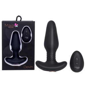 Maia Devin - Vibrating Butt Plug - Black