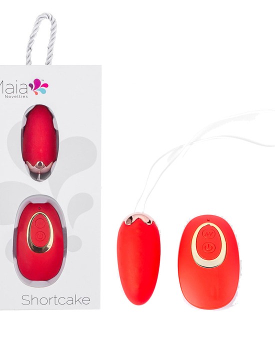 Maia Shortcake - Vibrating Egg with Wireless Remote  - Red