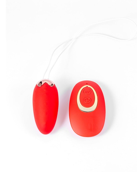 Maia Shortcake - Vibrating Egg with Wireless Remote  - Red