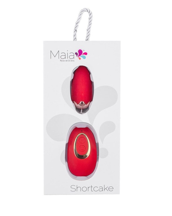 Maia Shortcake - Vibrating Egg with Wireless Remote  - Red