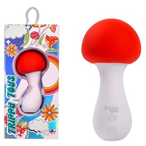 Maia Shroomie - Mushroom Shaped Vibrator -Red/White