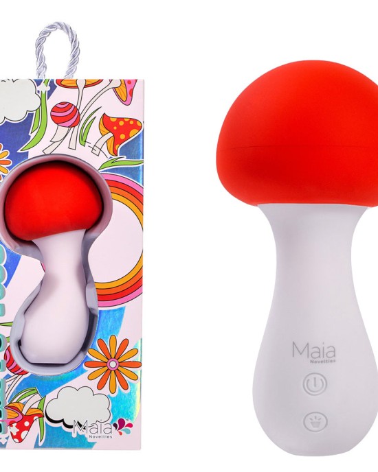 Maia Shroomie - Mushroom Shaped Vibrator -Red/White