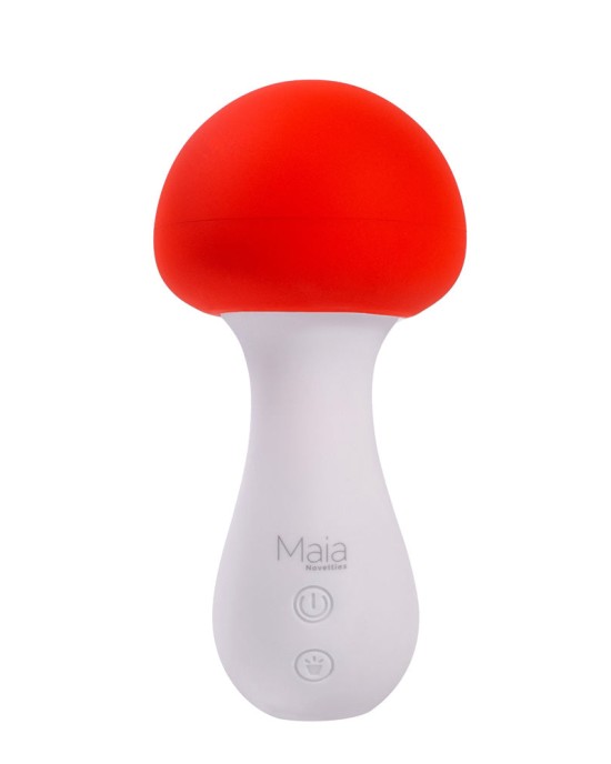 Maia Shroomie - Mushroom Shaped Vibrator -Red/White