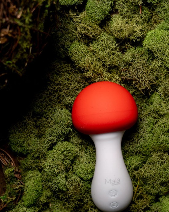 Maia Shroomie - Mushroom Shaped Vibrator -Red/White