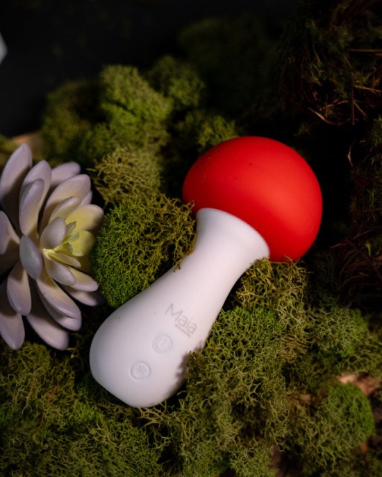 Maia Shroomie - Mushroom Shaped Vibrator -Red/White