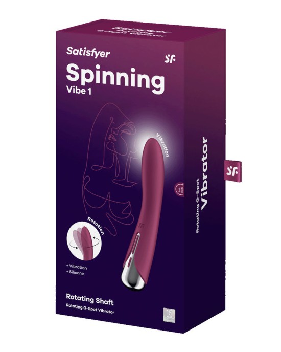 Satisfyer Spinning Vibe 1 - Rotating Vibrator - Red