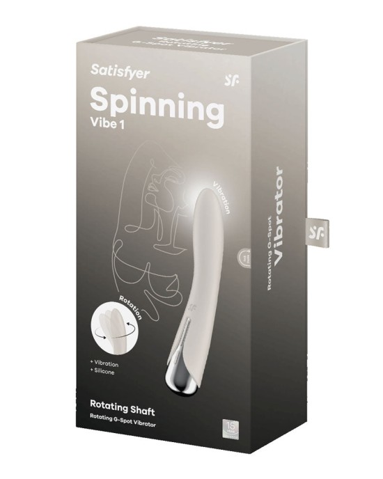 Satisfyer Spinning Vibe 1 - Rotating Vibrator - Beige