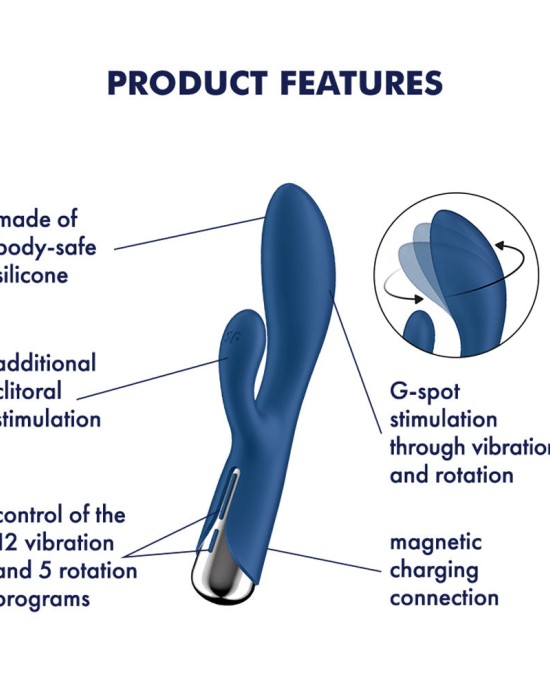 Satisfyer Spinning Rabbit 1 - Rotating Vibrator - Blue