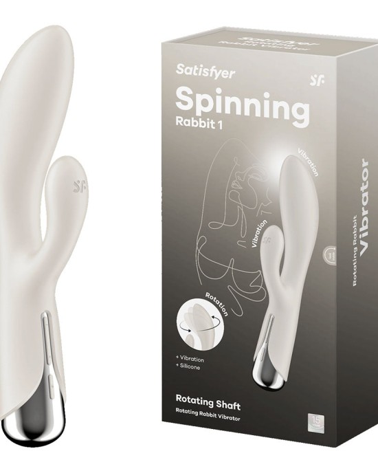 Satisfyer Spinning Rabbit 1 - Rotating Vibrator - Beige