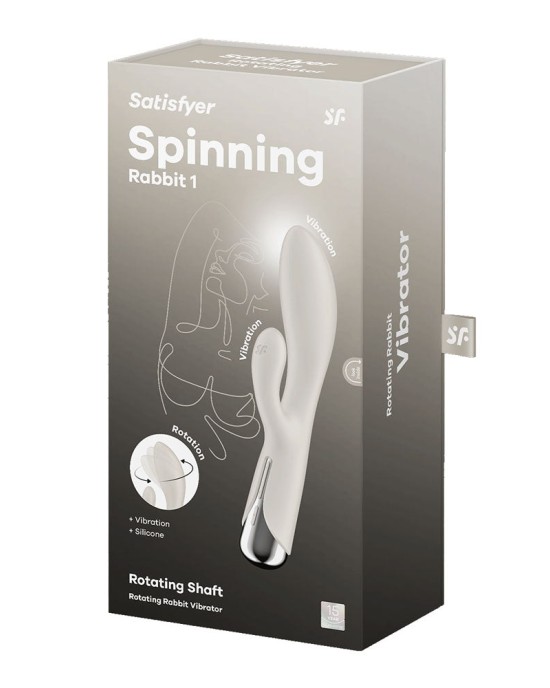 Satisfyer Spinning Rabbit 1 - Rotating Vibrator - Beige