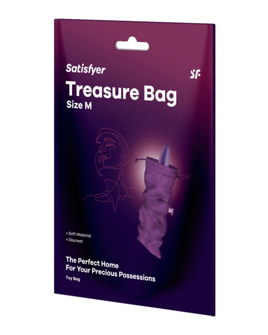 Satisfyer Treasure Toy Storage Bag - Medium - Violet