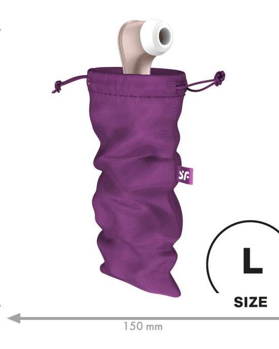 Satisfyer Treasure Toy Storage Bag - Large - Violet