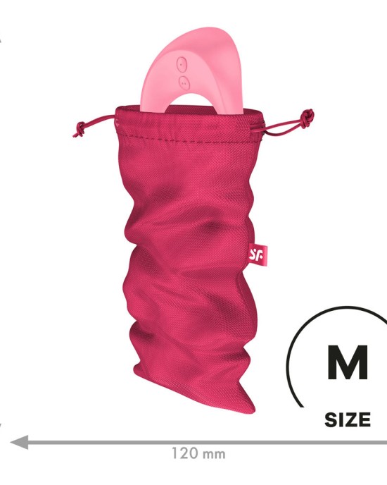 Satisfyer Treasure Toy Storage Bag - Medium - Pink