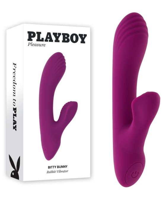 Playboy Pleasure Bitty Bunny - Rabbit Vibrator - Purple