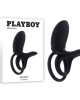 Playboy Pleasure Just Right - Vibrating Cock Ring - Black