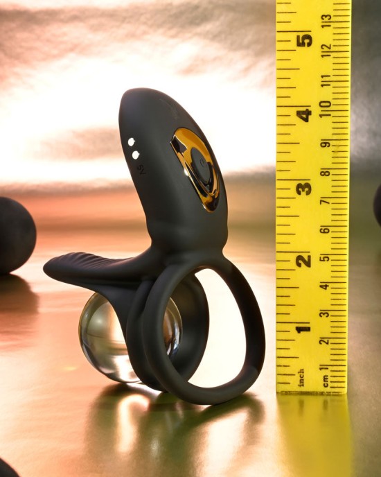 Playboy Pleasure Just Right - Vibrating Cock Ring - Black