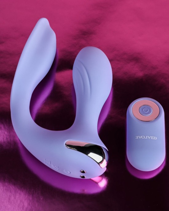 Evolved Every Way Play - Rabbit Vibrator with Remote - Purple