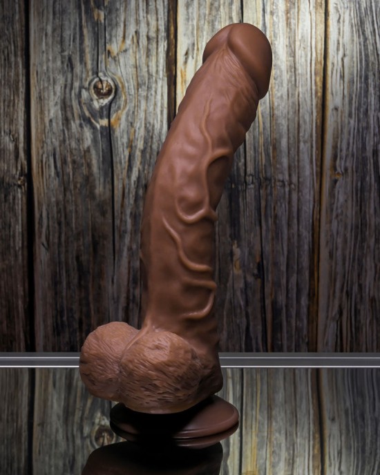 Gender X 10 Inch Flexskin Poseable True Feel Dong - Brown