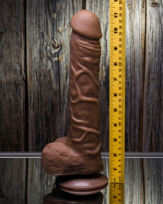 Gender X 10 Inch Flexskin Poseable True Feel Dong - Brown