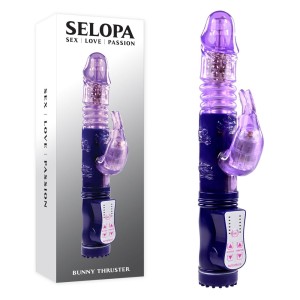 Selopa Bunny Thruster Vibrator - Purple